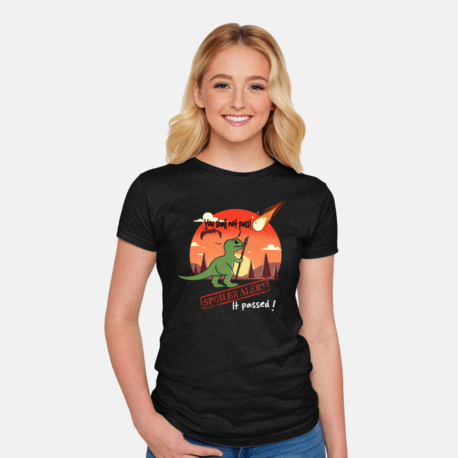 Spoiler Alert-Womens-Fitted-Tee-fanfabio