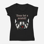 Twas But A Scratch-Womens-V-Neck-Tee-Tronyx79