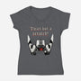 Twas But A Scratch-Womens-V-Neck-Tee-Tronyx79
