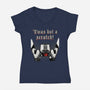 Twas But A Scratch-Womens-V-Neck-Tee-Tronyx79