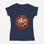Bomb Hero-Womens-V-Neck-Tee-nickzzarto