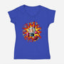 Bomb Hero-Womens-V-Neck-Tee-nickzzarto