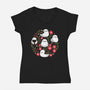 Japan Bird-Womens-V-Neck-Tee-Vallina84
