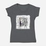 Take On Me Gwen-Womens-V-Neck-Tee-zascanauta