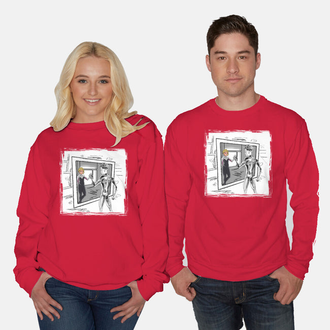 Take On Me Gwen-Unisex-Crew Neck-Sweatshirt-zascanauta