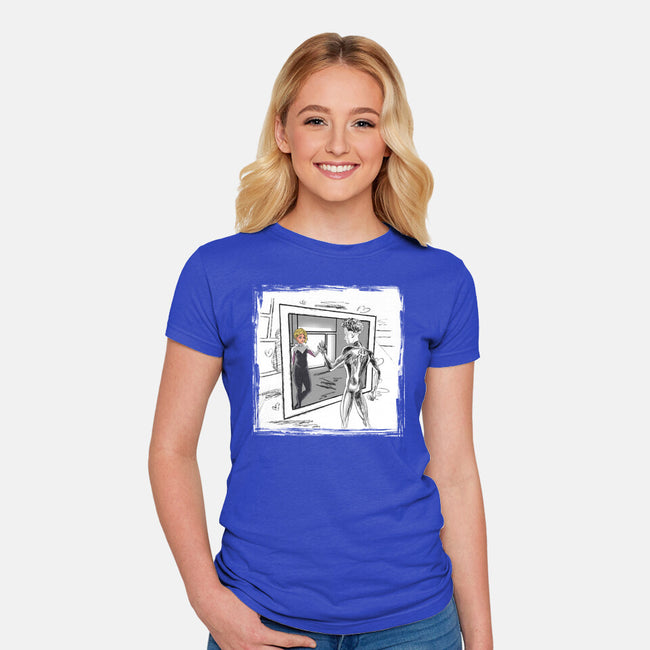 Take On Me Gwen-Womens-Fitted-Tee-zascanauta