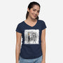 Take On Me Gwen-Womens-V-Neck-Tee-zascanauta