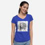 Take On Me Gwen-Womens-V-Neck-Tee-zascanauta