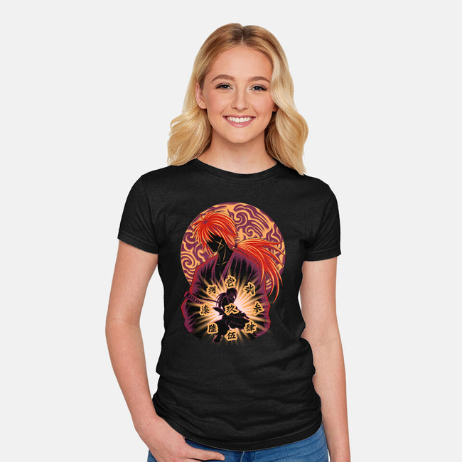Flying Heaven Sword-Womens-Fitted-Tee-rmatix