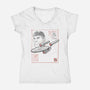 USS Enterprise Sumi-e-Womens-V-Neck-Tee-Astrobot Invention
