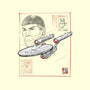 USS Enterprise Sumi-e-None-Adjustable Tote-Bag-Astrobot Invention