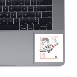 USS Enterprise Sumi-e