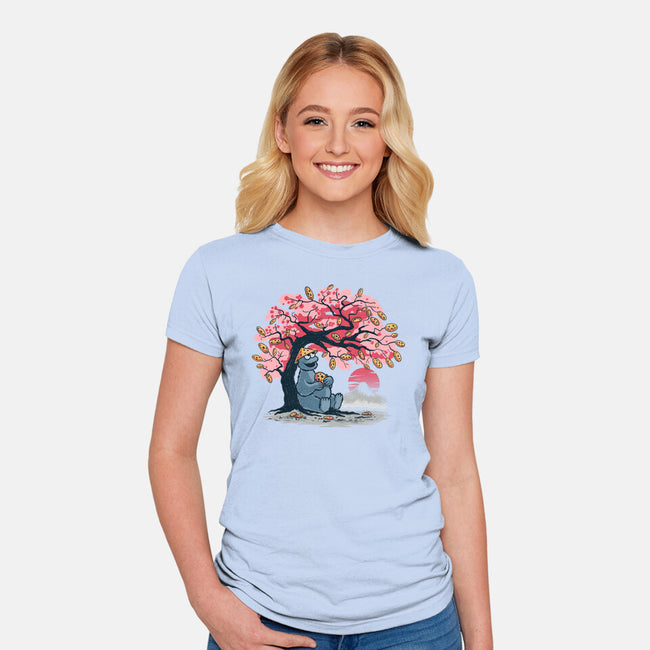 Cookie Blossom-Womens-Fitted-Tee-erion_designs