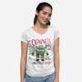Ogreness Level-Womens-V-Neck-Tee-demonigote