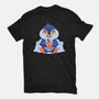 Bubble Tea Penguin-Unisex-Basic-Tee-FunkVampire