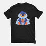 Bubble Tea Penguin-Womens-Fitted-Tee-FunkVampire