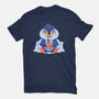 Bubble Tea Penguin-Womens-Fitted-Tee-FunkVampire