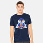 Bubble Tea Penguin-Mens-Heavyweight-Tee-FunkVampire