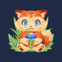 Bubble Tea Fox-Mens-Long Sleeved-Tee-FunkVampire
