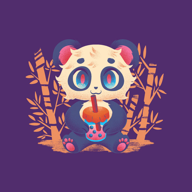 Bubble Tea Panda-Womens-Fitted-Tee-FunkVampire