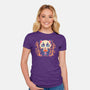 Bubble Tea Panda-Womens-Fitted-Tee-FunkVampire
