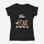 The Divas-Womens-V-Neck-Tee-P1yu5h