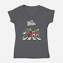 The Divas-Womens-V-Neck-Tee-P1yu5h