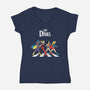 The Divas-Womens-V-Neck-Tee-P1yu5h