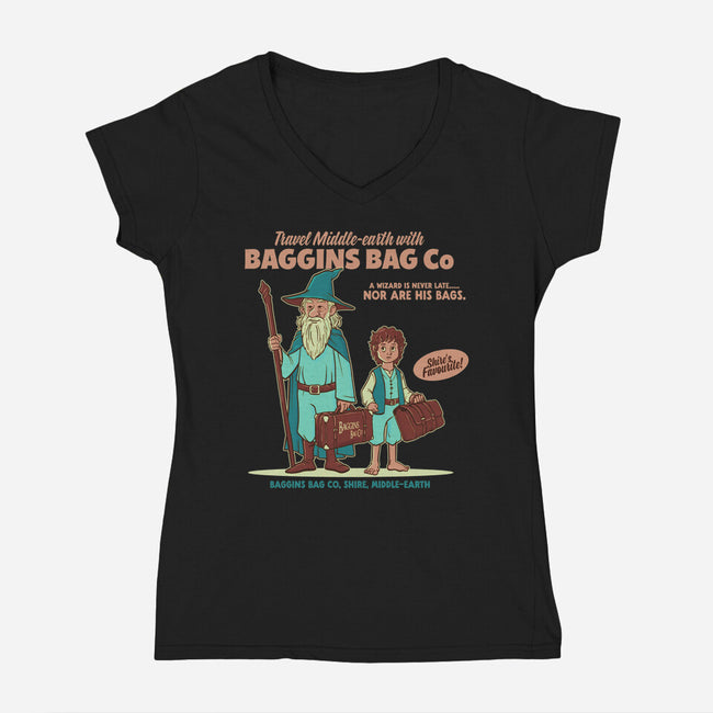 Baggins Bag Co-Womens-V-Neck-Tee-P1yu5h