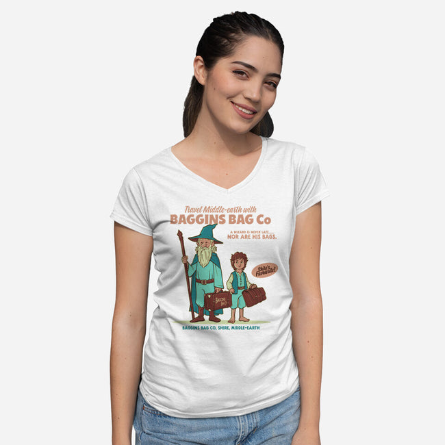 Baggins Bag Co-Womens-V-Neck-Tee-P1yu5h