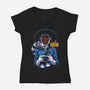 Dark Room-Womens-V-Neck-Tee-Jorgetiradoart