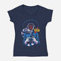 Dark Room-Womens-V-Neck-Tee-Jorgetiradoart