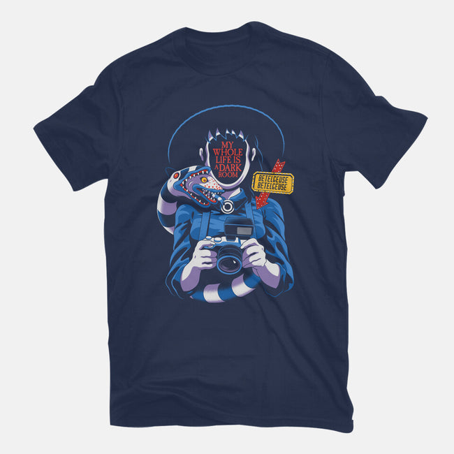 Dark Room-Womens-Fitted-Tee-Jorgetiradoart