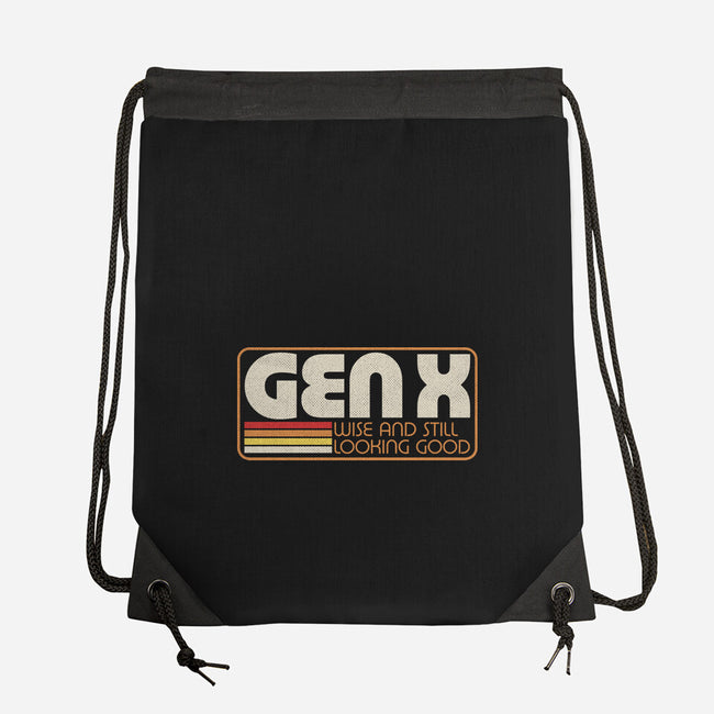 Gen X Vintage Quote-None-Drawstring-Bag-Studio Mootant