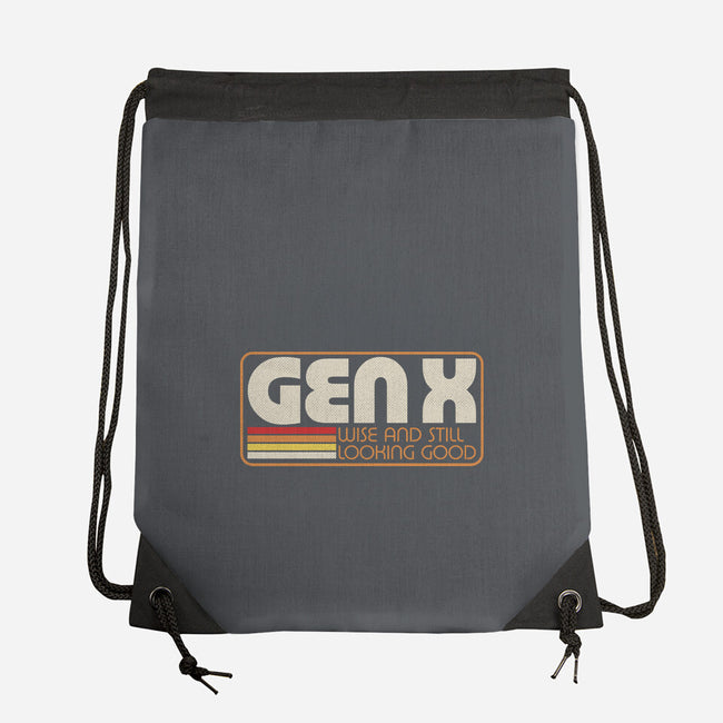 Gen X Vintage Quote-None-Drawstring-Bag-Studio Mootant