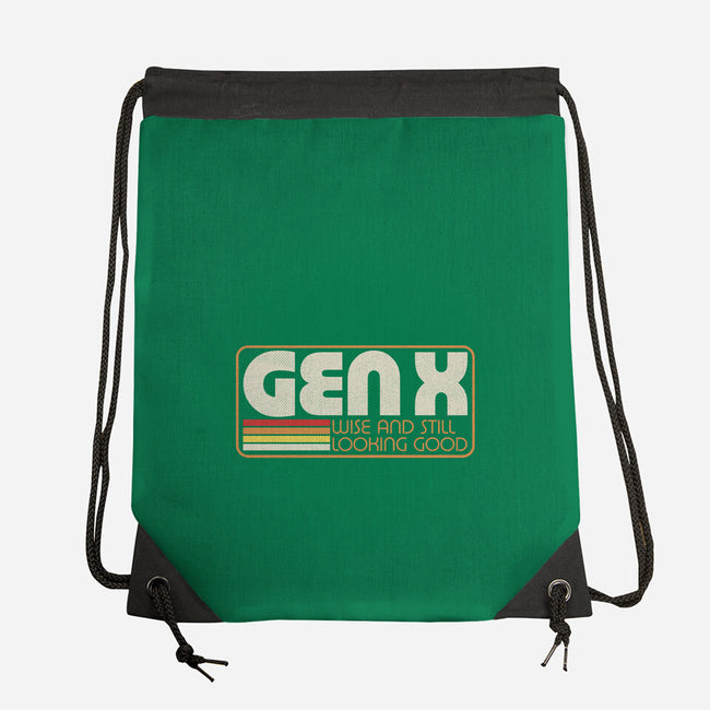 Gen X Vintage Quote-None-Drawstring-Bag-Studio Mootant