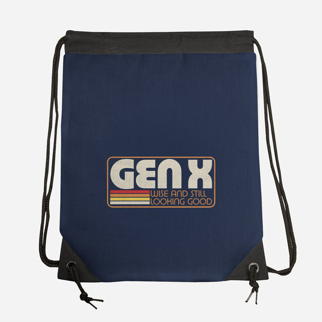 Gen X Vintage Quote-None-Drawstring-Bag-Studio Mootant