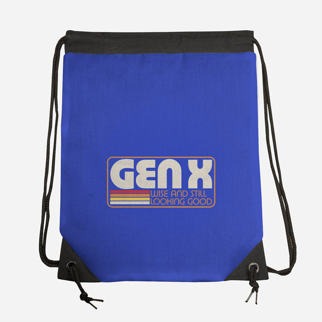 Gen X Vintage Quote-None-Drawstring-Bag-Studio Mootant