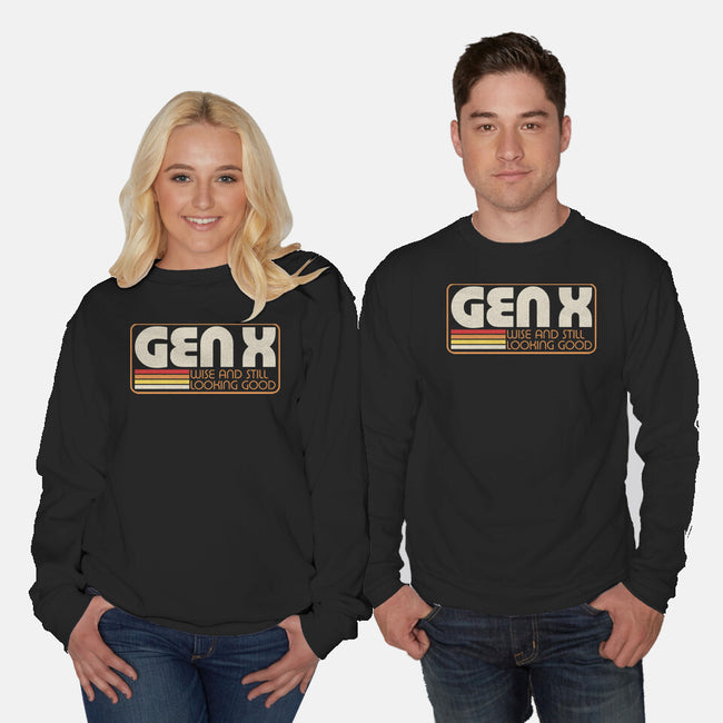 Gen X Vintage Quote-Unisex-Crew Neck-Sweatshirt-Studio Mootant