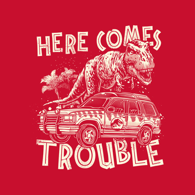 Here Comes Trouble-Unisex-Crew Neck-Sweatshirt-momma_gorilla