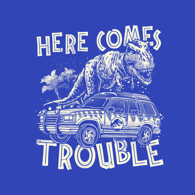 Here Comes Trouble-Unisex-Crew Neck-Sweatshirt-momma_gorilla