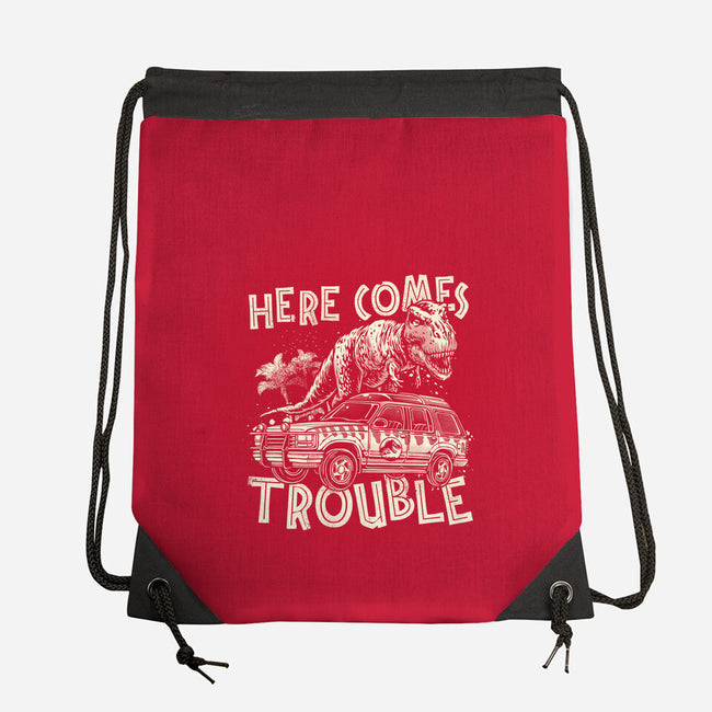 Here Comes Trouble-None-Drawstring-Bag-momma_gorilla