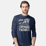 Here Comes Trouble-Mens-Long Sleeved-Tee-momma_gorilla