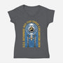 Space Exploration-Womens-V-Neck-Tee-momma_gorilla