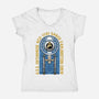 Space Exploration-Womens-V-Neck-Tee-momma_gorilla