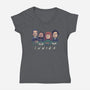 Innies-Womens-V-Neck-Tee-Geekydog
