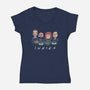 Innies-Womens-V-Neck-Tee-Geekydog
