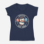 Qualified Silly Goose-Womens-V-Neck-Tee-TechraNova
