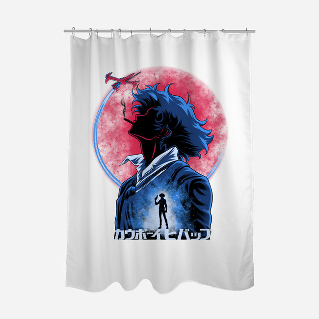 Spike Space Cowboy-None-Polyester-Shower Curtain-rmatix