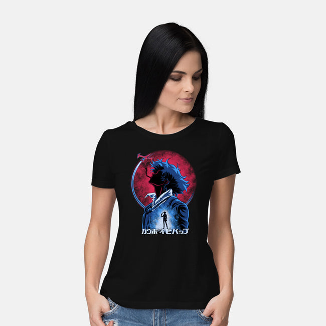 Spike Space Cowboy-Womens-Basic-Tee-rmatix